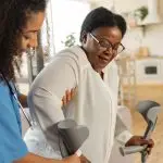 Home 6 Healthcare aide delivering mobile home care services to a client in their Toronto residence