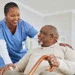 Home 3 Caregiver offering in-home support and companionship to a senior client in Mississauga